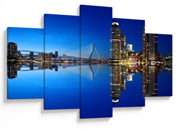 Kép - éjszaka Rotterdam (150x105 cm)
