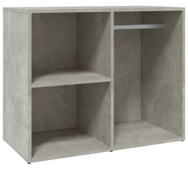 Betonszürke szerelt fa pipereszekrény 80 x 40 x 65 cm