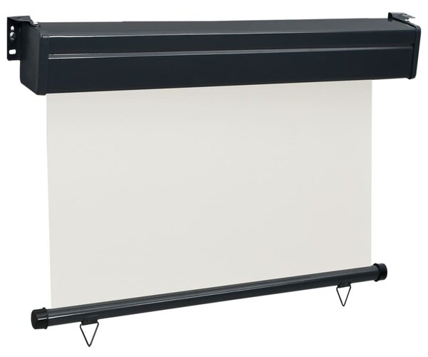 Krémszínű oldalsó terasznapellenző 85 x 250 cm
