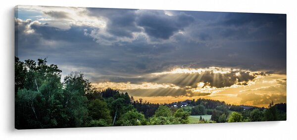 Tájkép sugarakkal (120x50 cm)