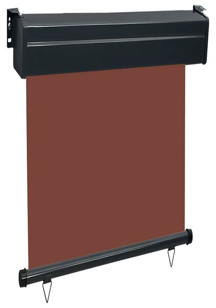 Barna oldalsó terasznapellenző 65 x 250 cm