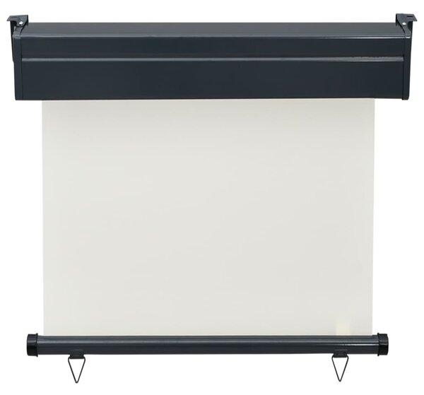 Krémszínű oldalsó terasznapellenző 85 x 250 cm