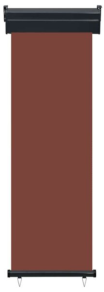 Barna oldalsó terasznapellenző 65 x 250 cm