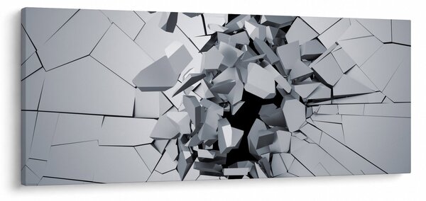 3D absztrakciós kép (120x50 cm)