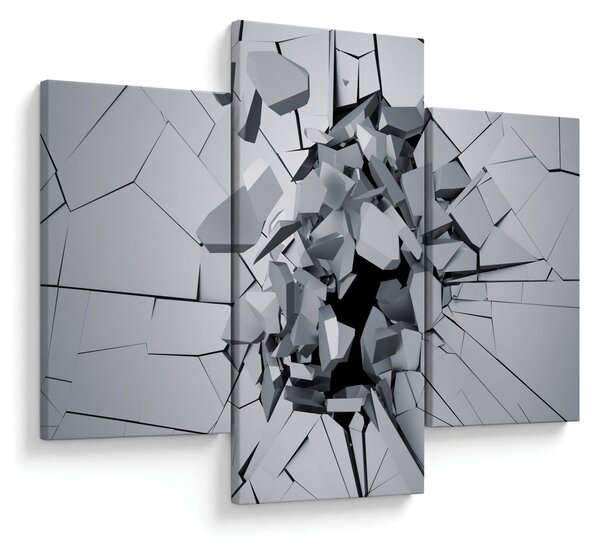 3D absztrakciós kép (90x60 cm)