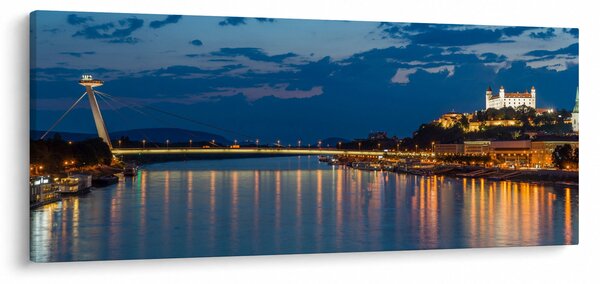 Pozsony képe várral (120x50 cm)
