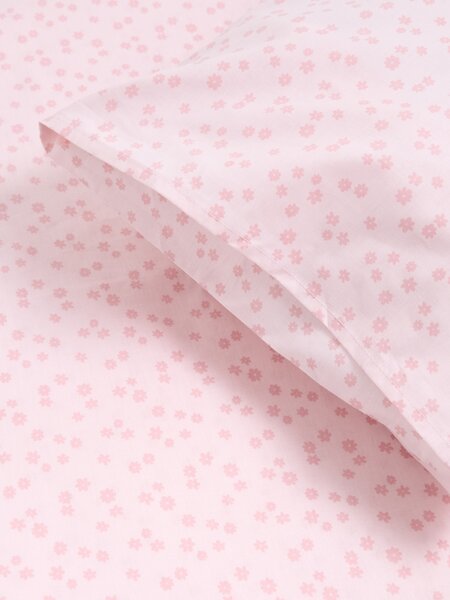 Sinsay - Pamut ágyneműgarnitúra virágmintával - pasztellpink