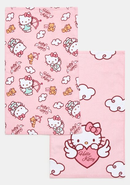 Sinsay - Hello Kitty törölközők 2 darabos csomag - többszínű