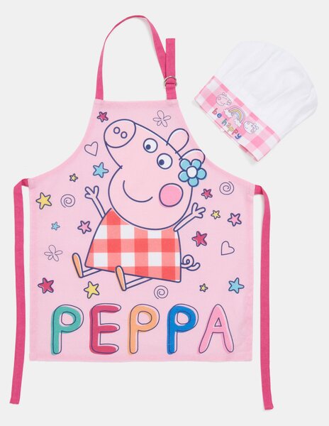 Sinsay - Konyhai szett: kötény és séf sapka Peppa Pig - többszínű