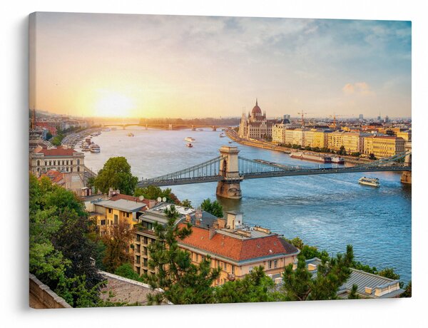 Budapest képe folyóval (70x50 cm)