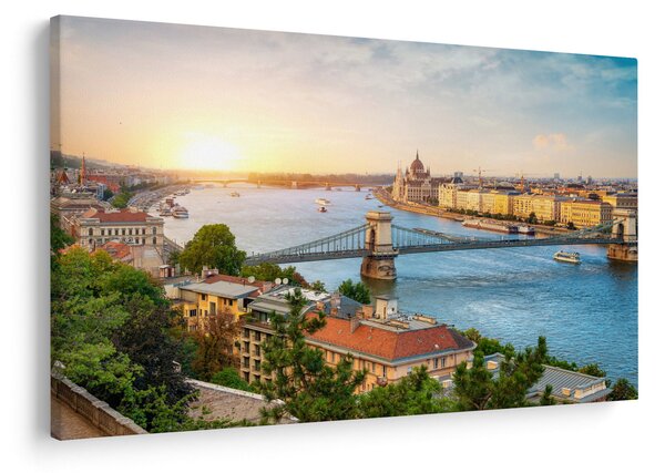 Budapest képe folyóval (90x60 cm)