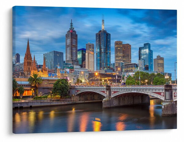 Melbourne város képe (70x50 cm)