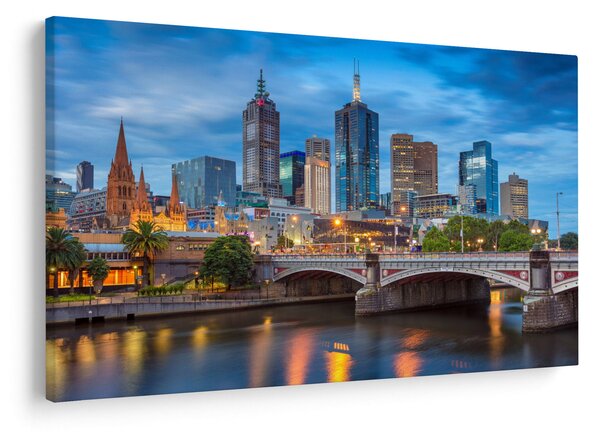 Melbourne város képe (90x60 cm)