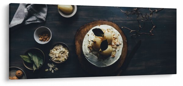 Desszert az asztalon képe (120x50 cm)