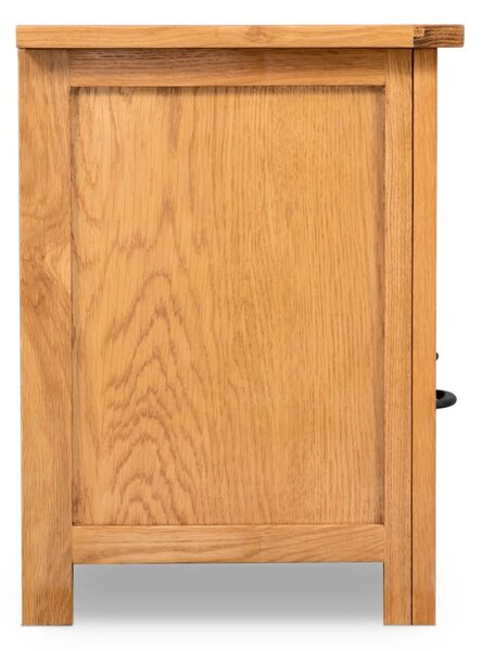 Tömör tölgyfa TV-szekrény 90 x 35 x 48 cm