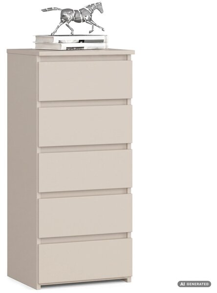 AKORD CLP CL5 Komód Laminált Forgácslap Kasmír 5 Fiókos