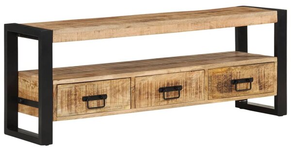 Tömör mangófa TV-szekrény 120 x 30 x 45 cm