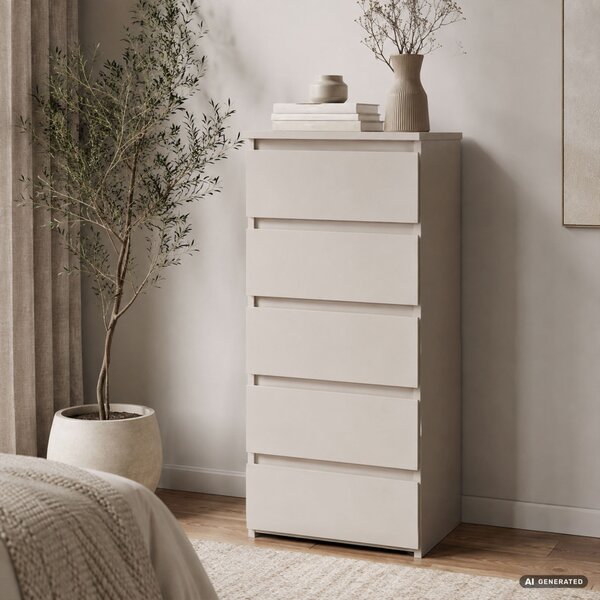 AKORD CLP CL5 Komód Laminált Forgácslap Kasmír 5 Fiókos