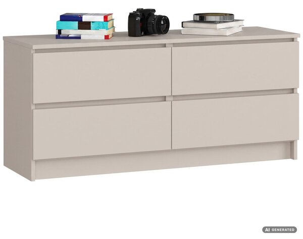 AKORD Furniture Factory CLP K120 Komód Laminált Lap Kasmír 4 Fiókos