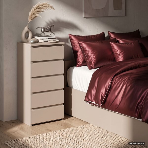 AKORD CLP CL5 Komód Laminált Forgácslap Kasmír 5 Fiókos