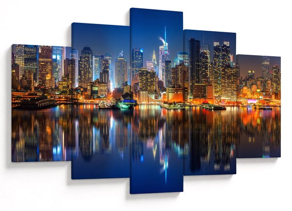Manhattan képe éjjel (150x105 cm)