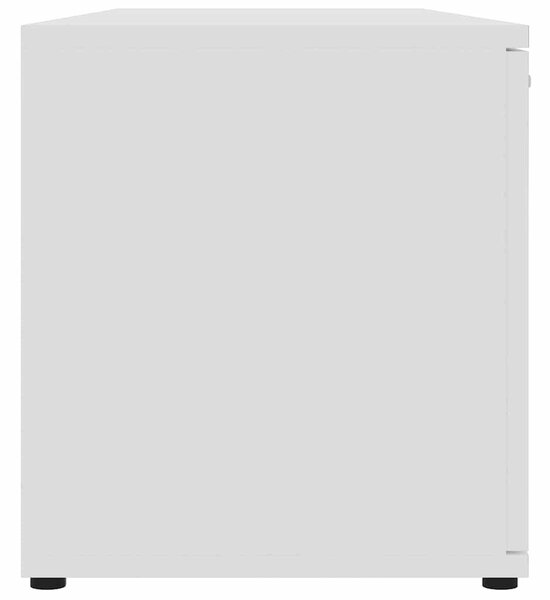 Fehér szerelt fa TV-szekrény 120 x 34 x 37 cm