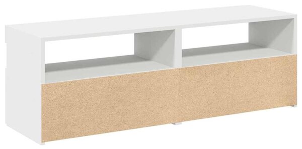 2 db fehér TV-szekrény LED-lámpákkal 60 x 35 x 40 cm