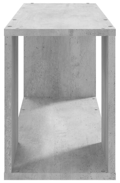 Betonszürke szerelt fa TV-szekrény 80 x 24 x 32 cm