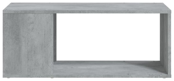 Betonszürke szerelt fa TV-szekrény 80 x 24 x 32 cm