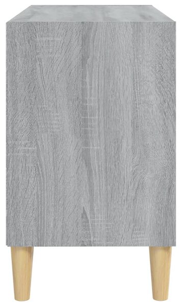 Szürke sonoma színű TV-szekrény tömör falábakkal 69,5x30x50 cm