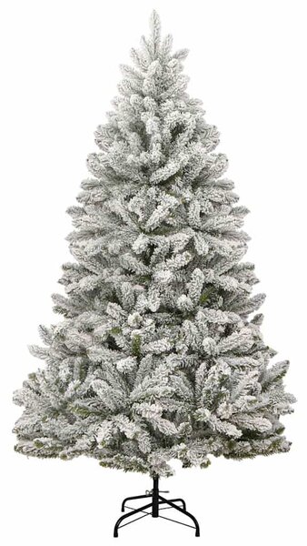 Csuklópántos műkarácsonyfa 300 LED-del és gömbökkel 180 cm