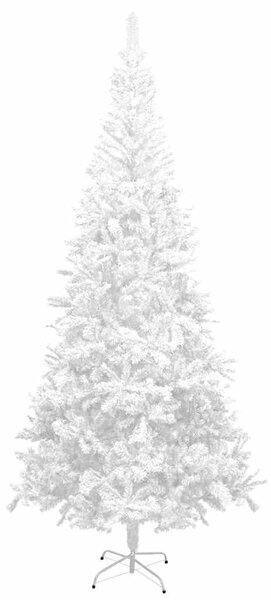 Fehér megvilágított műkarácsonyfa gömb szettel 240 cm L