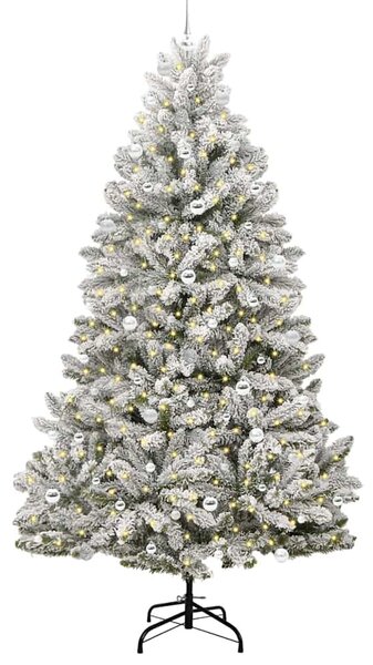 Mű karácsonyfa 240 cm 300 LED Meleg fehér PVC és Acél