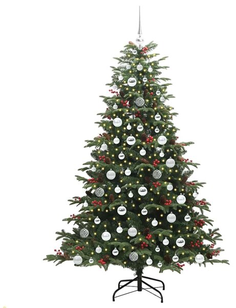 Mű karácsonyfa 300 LED-del Zöld 180 cm PVC és Fém és Műanyag
