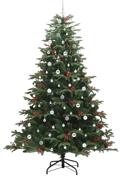 Mű karácsonyfa 300 LED-del Zöld 240 cm PVC és Fém és Műanyag