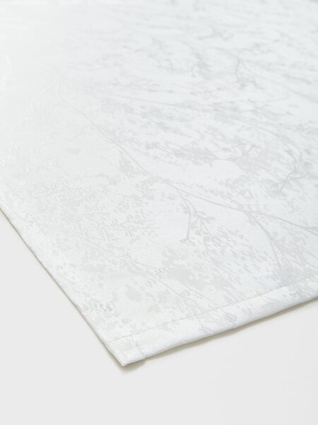 Sinsay - Jacquard mintás asztalterítő virágmintával - krémszínű