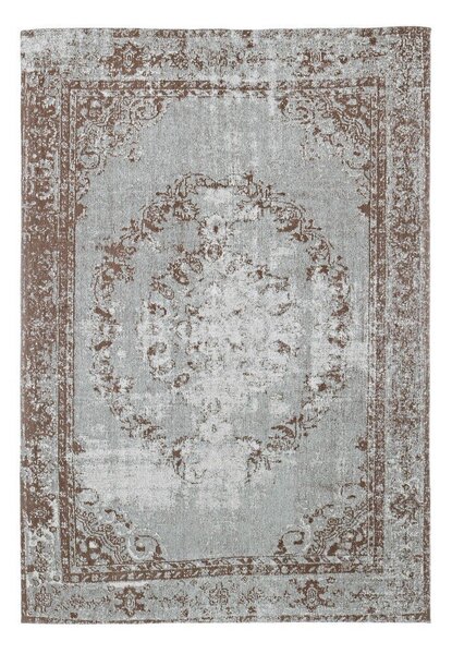 SIRIA szürke és barna pamut szőnyeg 160x230 cm