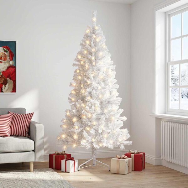 Műanyag Hajtogatós Karácsonyfa 210 cm 300 LED Meleg fehér