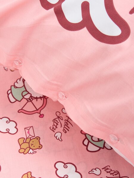 Sinsay - Pamut ágynemű Hello Kitty - rózsaszín