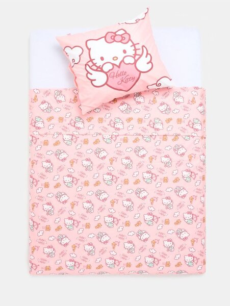 Sinsay - Pamut ágynemű Hello Kitty - rózsaszín