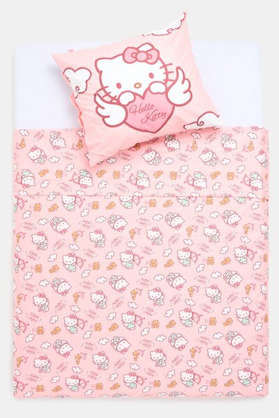 Sinsay - Pamut ágynemű Hello Kitty - rózsaszín
