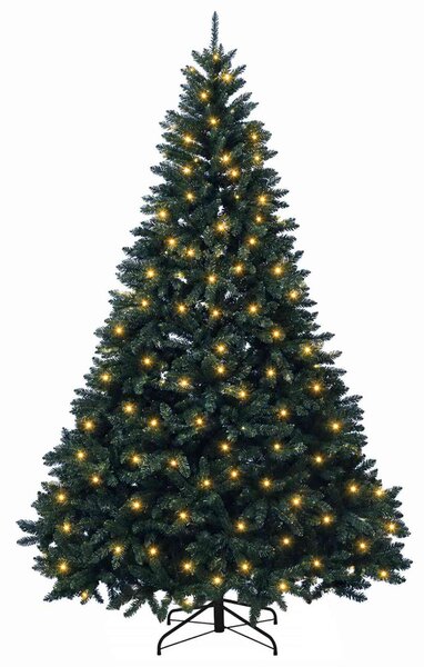 Műanyag Hajtogatós Karácsonyfa 240 cm 300 LED Meleg fehér