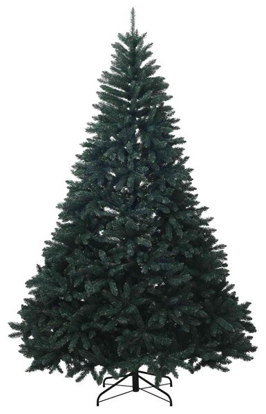 Sötétzöld műkarácsonyfa gömbökkel 240 cm 300 LED Meleg fehér
