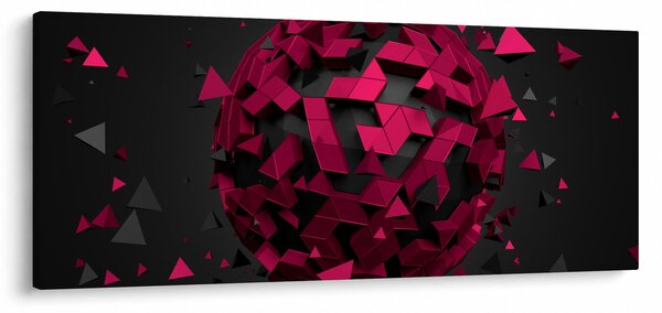 A 3D absztrakció képe (120x50 cm)