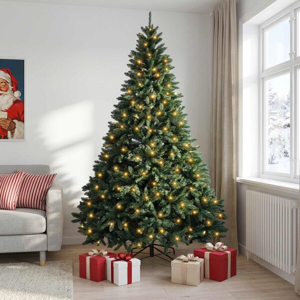 Műanyag Hajtogatós Karácsonyfa 240 cm 300 LED Meleg fehér