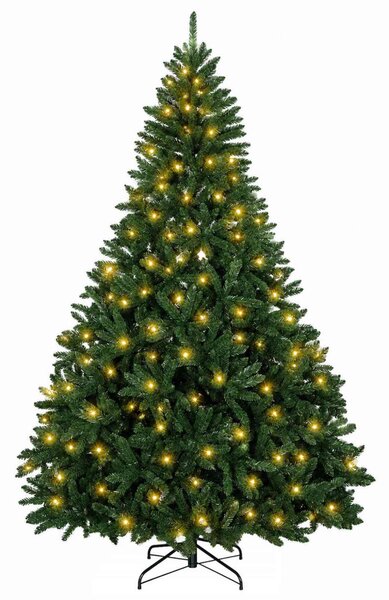 Műanyag Hajtogatós Karácsonyfa 180 cm 300 LED Meleg fehér