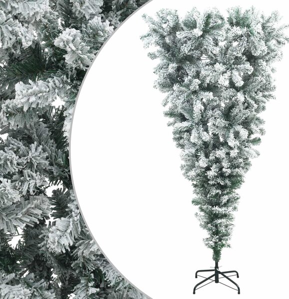 Fejjel lefelé fordított műkarácsonyfa 150 cm PVC és Acél
