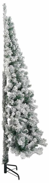 Mű karácsonyfa 240 cm PVC és Acél Zöld és Fehér