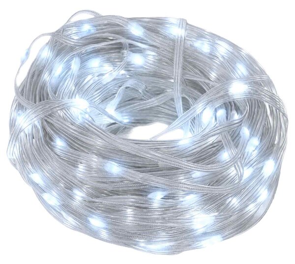 Fényfüzérek 150 LED Hideg fehér 15 m