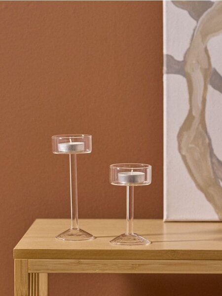 Sinsay - Átlátszó gyertyatartó készlet 2 pack - clear